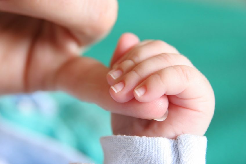 mains bébé et parent