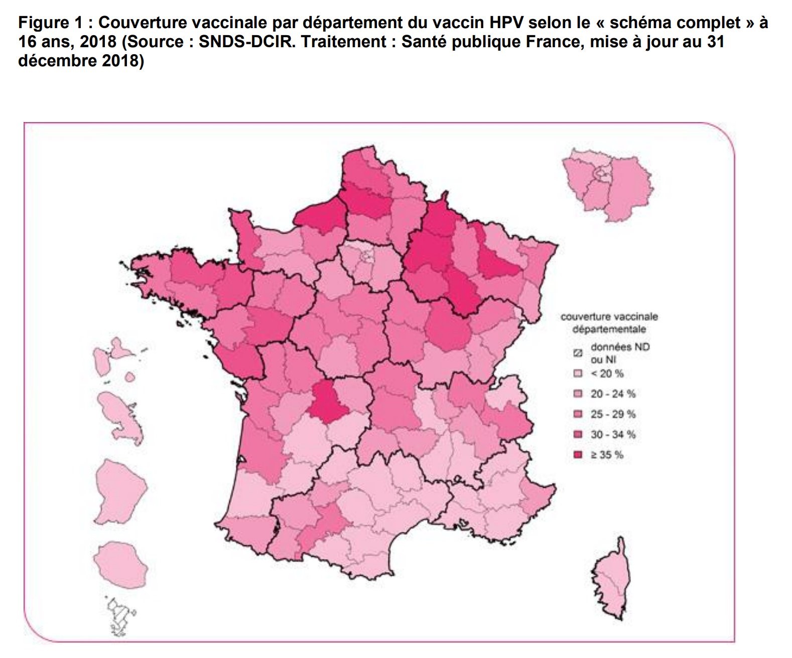 couverture vaccinale HPV par département _ 2018