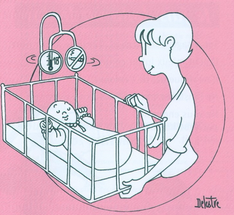 Image conforme aux recommandations de couchage des nourrissons 